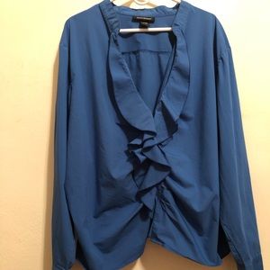 Ashley Stewart Size 32 ruffles Shirt